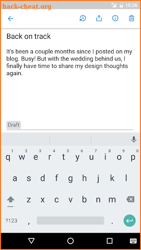 Simplenote screenshot