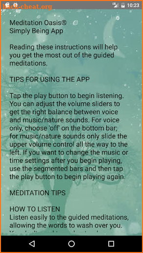 Simply Being Guided Meditation screenshot
