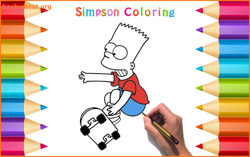 Simpson Coloring Pages screenshot