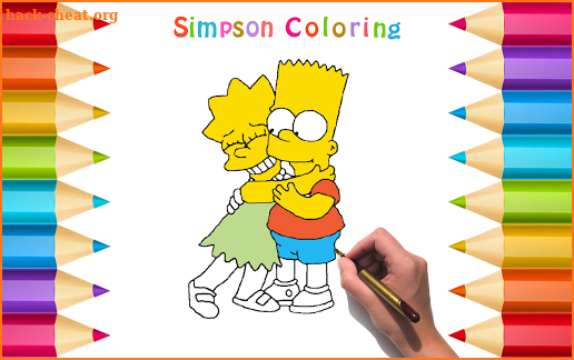 Simpson Coloring Pages screenshot