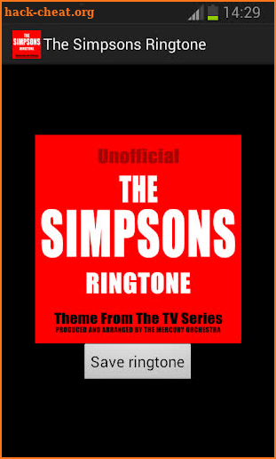 Simpsons Ringtone Unofficial screenshot