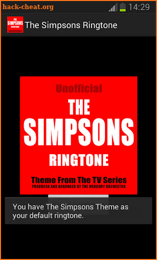 Simpsons Ringtone Unofficial screenshot
