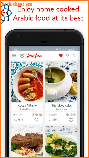 SimSim Middle Eastern Recipes screenshot