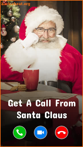 Simulated Video Call from Santa Claus Fake screenshot