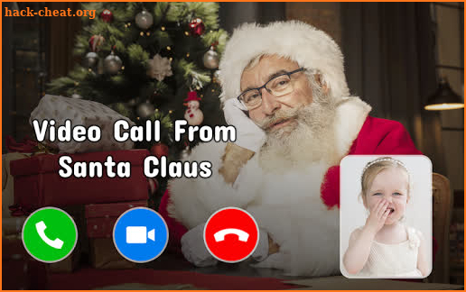 Simulated Video Call from Santa Claus Fake screenshot