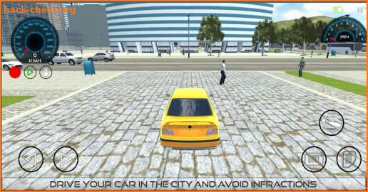 Simulator driving test 3D screenshot