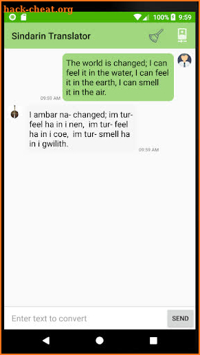 Sindarin Translator screenshot