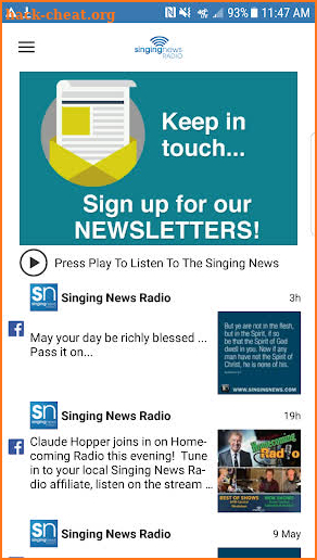 Singing News Radio screenshot