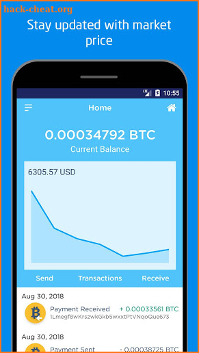 SingleCoin - Bitcoin Wallet screenshot