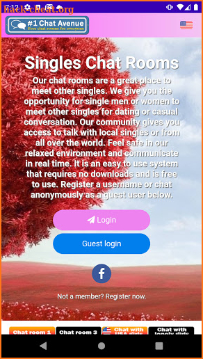 Singles Chat Rooms screenshot