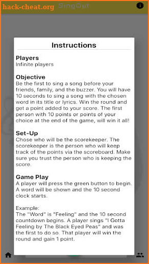 SingOut: The Song Association Game screenshot