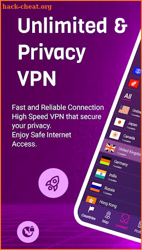 Singularity VPN & proxy client screenshot