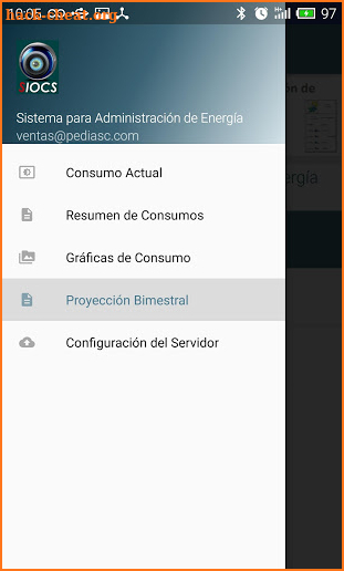SIOCS Energía screenshot