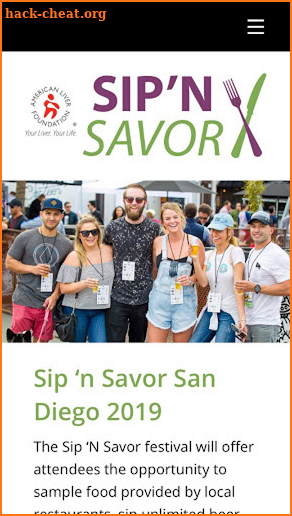 Sip N Savor San Diego 2019 screenshot