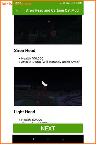 Siren Head and Cartoon Cat Mod For Minecraft screenshot