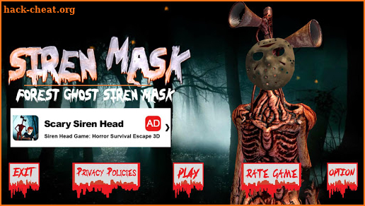 Siren Head Mask: The Forest scary screenshot
