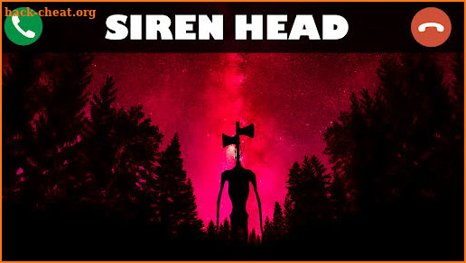 Siren Head Video call prank screenshot
