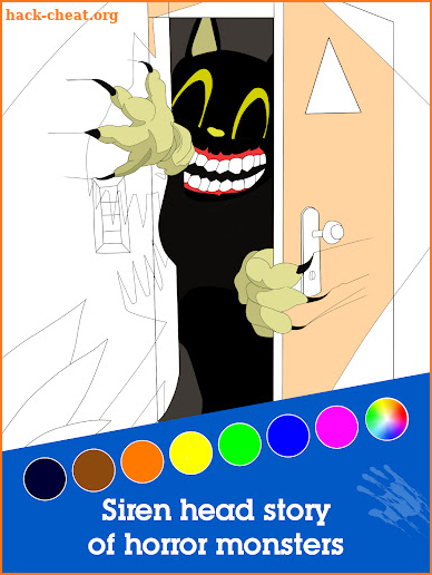 Siren Monster Horror Coloring Book screenshot