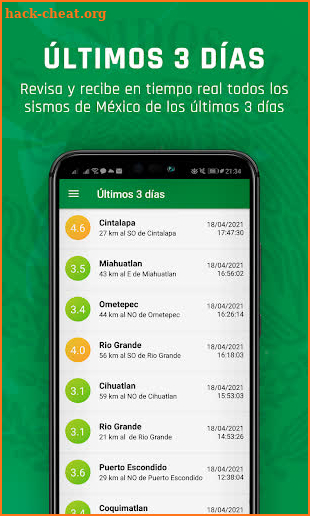 Sismos Mexico - Con notificaciones! screenshot