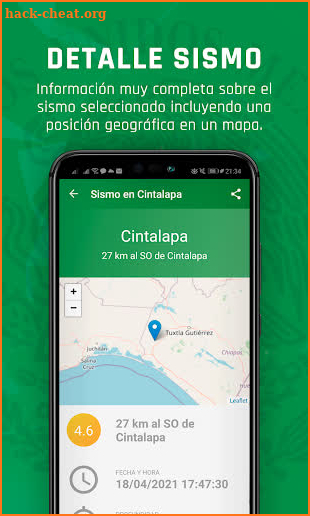 Sismos Mexico - Con notificaciones! screenshot
