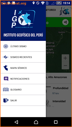 Sismos Perú screenshot