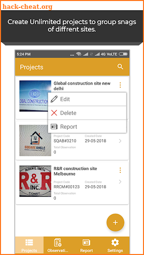 Site Inspection - Snagging, Site Auditing, faults screenshot