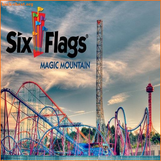 Six Flags Magic Mountain Park Map 2019 screenshot