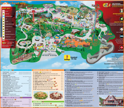 Six Flags Magic Mountain Park Map 2019 screenshot