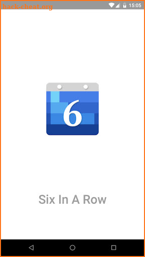 Six In A Row - for irregular schedules screenshot