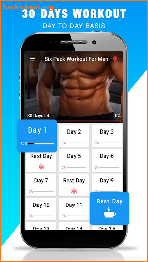 Six Pack in 30 Days - Abs Workout for Men at Home screenshot