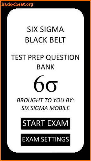 Six Sigma Black Belt Test Prep screenshot