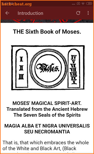 SIXTH BOOK OF MOSES screenshot