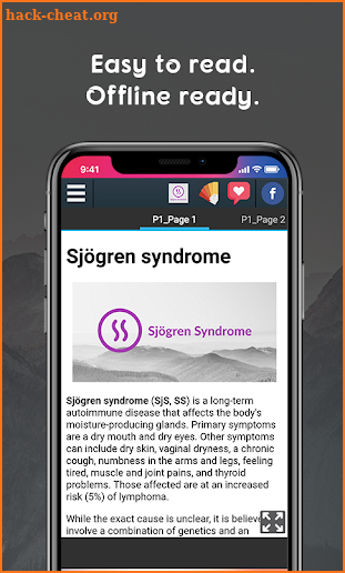 Sjogren's Syndrome Info screenshot