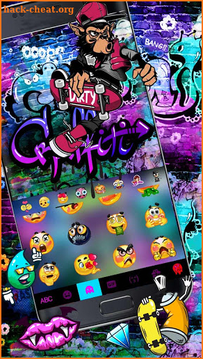 Skate Graffiti Keyboard Theme screenshot