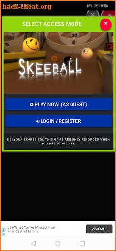Skeeball 2021 screenshot