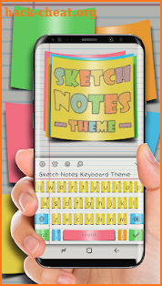 Sketch Notes Keyboard Theme screenshot