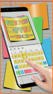 Sketch Notes Keyboard Theme screenshot