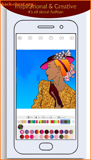 Sketchie: Fashion Show Sketchbook Coloring Book screenshot