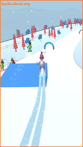 Skier hill 3D screenshot