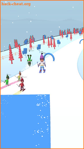 Skier hill 3D screenshot