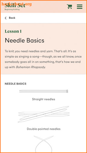 Skill Set: Beginning Knitting screenshot