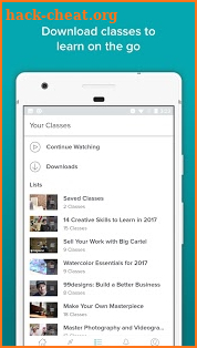 Skillshare Online Classes screenshot