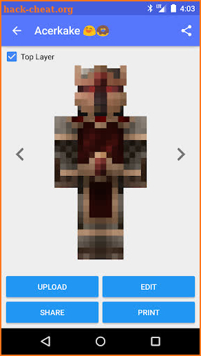 Skin Creator for Minecraft screenshot