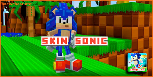 Skin Sonic Minecraft PE screenshot