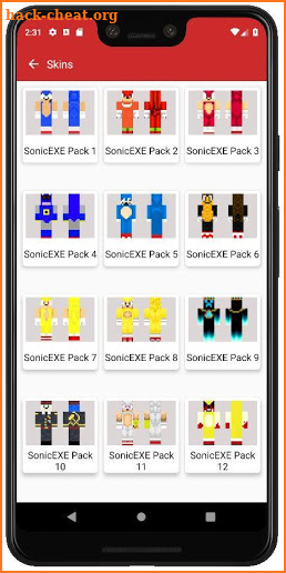 Skin Sonic's.EXE BOOM for mcpe screenshot