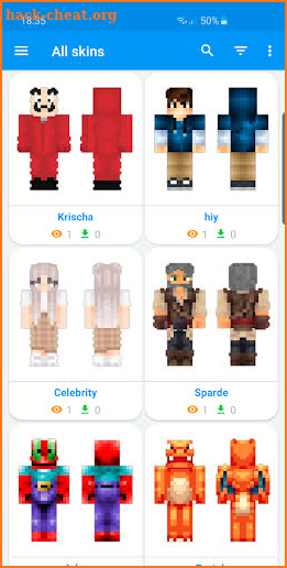 SkinLand - skins for Minecraft screenshot