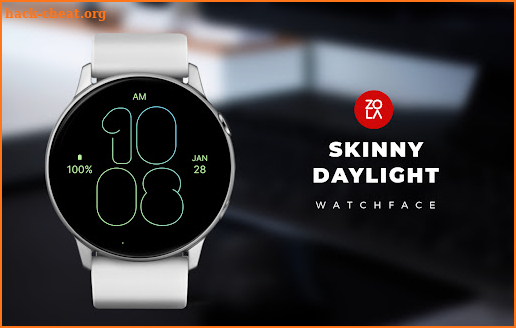 Skinny Daylight Watch Face screenshot