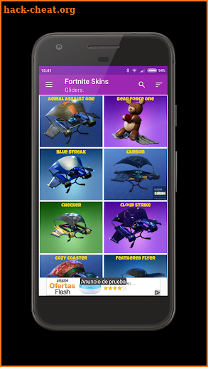 Skins and wallpapers from Fortnite screenshot