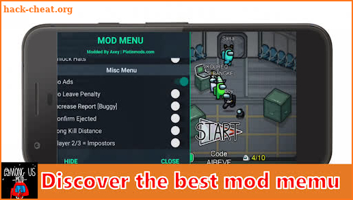 Skins for among us Mod Memu (guide) screenshot