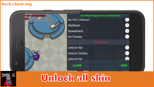 Skins for among us Mod Memu (guide) screenshot